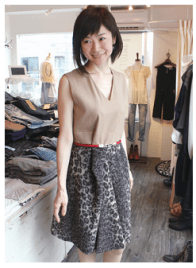 レオパード柄ワンピース